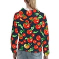 thumbnail image 7 of Haiem Tomatoes for Women's Fashion Hoodies & Sweatshirts with Kangaroo Pocket,Hooded Sweatshirt with Eye-catching Drawstrings-Medium, 7 of 7