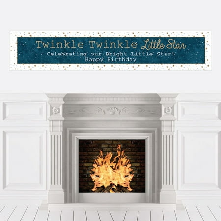 Twinkle Little Star Party Decorations Birthday Party Banner