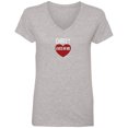 thumbnail image 2 of Christ Lives in Me Ladies V Neck Tee Shirt, 2 of 5