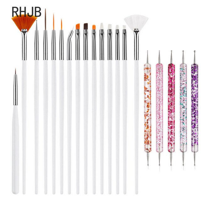 RHJB, nuevos cepillos para uñas, juego de manicura, accesorios para decoración de uñas, kits de herramientas, suministros para uñas para profesionales, juego de manicura
