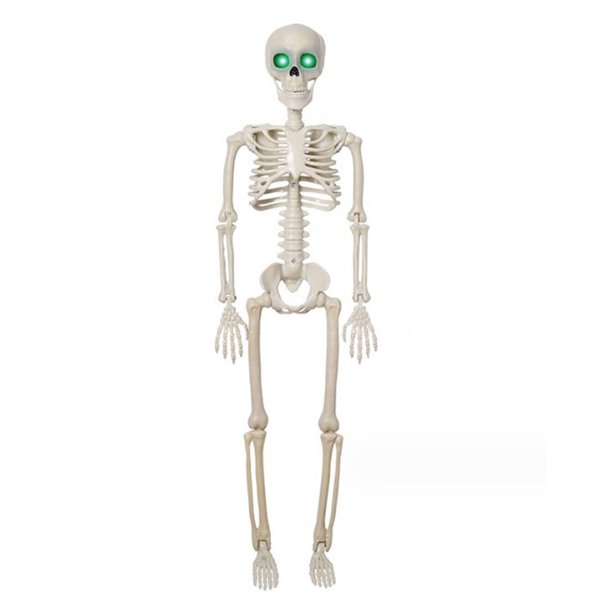 Cráneo De Cuerpo Completo Posible Favores de fiesta al aire libre interiores espeluznantes del ornamento plástico del esqueleto de Halloween de 35 pulgadas