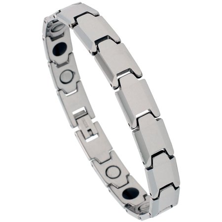Tungsten Carbide Bracelet Magnetic Therapy 3 8 Inch Wide Tungsten Carbide Bracelet Magnetic Therapy 3 8 Inch Wide