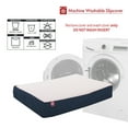 thumbnail image 4 of Majestic Pet Poly/Cotton & Sherpa Orthopedic Double Dog Bed Blue Medium 24" x 34" x 5", 4 of 7