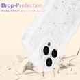 thumbnail image 4 of for iPhone 13 Pro Max Case 6.7",Cute Curly Wave Case with Star Glitter,Clear Shiny Bling Soft TPU Shockproof Phone Protecive Case for Women Girls-White, 4 of 18