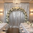 thumbnail image 5 of Shimmer Wall Backdrop, Cable-Mounted Sequin Background Curtain for Wedding Anniversary Birthday Party, Photo Booth, Indoor Reception & Photoshoot Decoration, Glamour Party Decor, 5 of 6