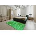 thumbnail image 4 of Ahgly Company Indoor Rectangle Patterned Neon Green Area Rugs, 4' x 6', 4 of 6