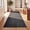 Charcoal Greek Key, variant on ICEANT 2'x4' Non-Slip Machine Washable Runner Rug with Geometric Checkerboard Design, Chess Grid