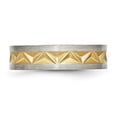 thumbnail image 3 of Titanium Yellow Plated Ladies 6mm Ring Wedding Fancy, 3 of 10