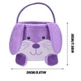 thumbnail image 2 of yulier Easter Basket for Kids, Easter Bunny Basket, Easter Rabbit Bucket Bags with Rabbit Ears, Easter Tote Bags Easter Eggs Gifts Storage Handbag, Easter Party Decorations, 2 of 8