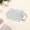 thumbnail image 3 of Unique Bargains 1 Pc Rose Floral Makeup Bag for Travel Vacation Blue Polyester, 3 of 5