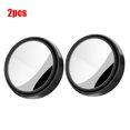 thumbnail image 1 of 2Pcs Blind Spot Car Auxiliary Rearview Mirrors 360 Degree Rotating Suction Cup Mount Wide-angle Round Frame Blind Spot Mirror Black-2pcs, 1 of 6