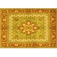 thumbnail image 1 of Ahgly Company Machine Washable Indoor Rectangle Persian Yellow Traditional Area Rugs, 7' x 9', 1 of 4