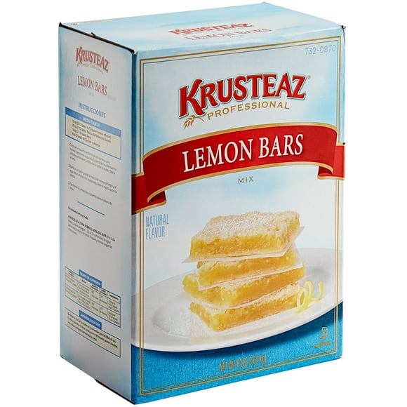 Krusteaz Professional 8 lb. Lemon Bars Mix - 4/Case