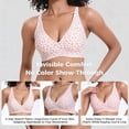 thumbnail image 5 of VRCOMFY Plus Size Wireless Bra for Women, Everyday Wear Push Up Full Coverage Bra, Comfortable Underwire-Free Bra with Breathable Fabric  Wide Side Wings, 5 of 6