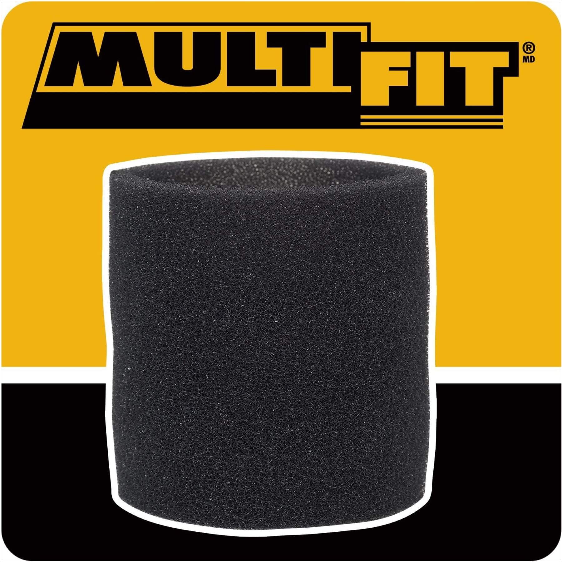6 Foam filters for Genie,Shop-Vac,VacMaster 5 gallon and larger wet/dry workshop 