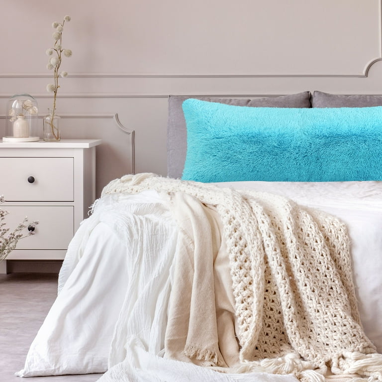 Faux mongolian body pillow clearance cover