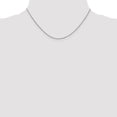 thumbnail image 2 of 18K Leslie's White Gold 1mm Diamond Cut Spiga Chain; 16 inch; Lobster Clasp; for Adults and Teens; for Women and Men, 2 of 5