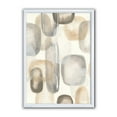 thumbnail image 1 of Designart Neutral Oval Grey Stones I Framed Wall Art, 1 of 3