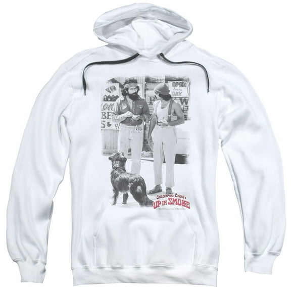 Up Inoke Square Adult Pullover Hoodie Sweatshirt White