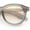 Grey - Beige, variant on Normcore Hipster Fashion Beveled Round Horn Rim Plastic Sunglasses Beige - Brown