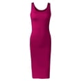 thumbnail image 4 of ANINEO Summer Dresses For Women 2026 Casual Solid Color Casual Sleeveless Crew Neck Birthday Dress, 4 of 4
