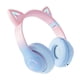 thumbnail image 4 of Cat Ear V5.0 Auriculares inalámbricos LED Estéreo Ajustable Head Beam Plegable para juegos Rosado azul, 4 of 9