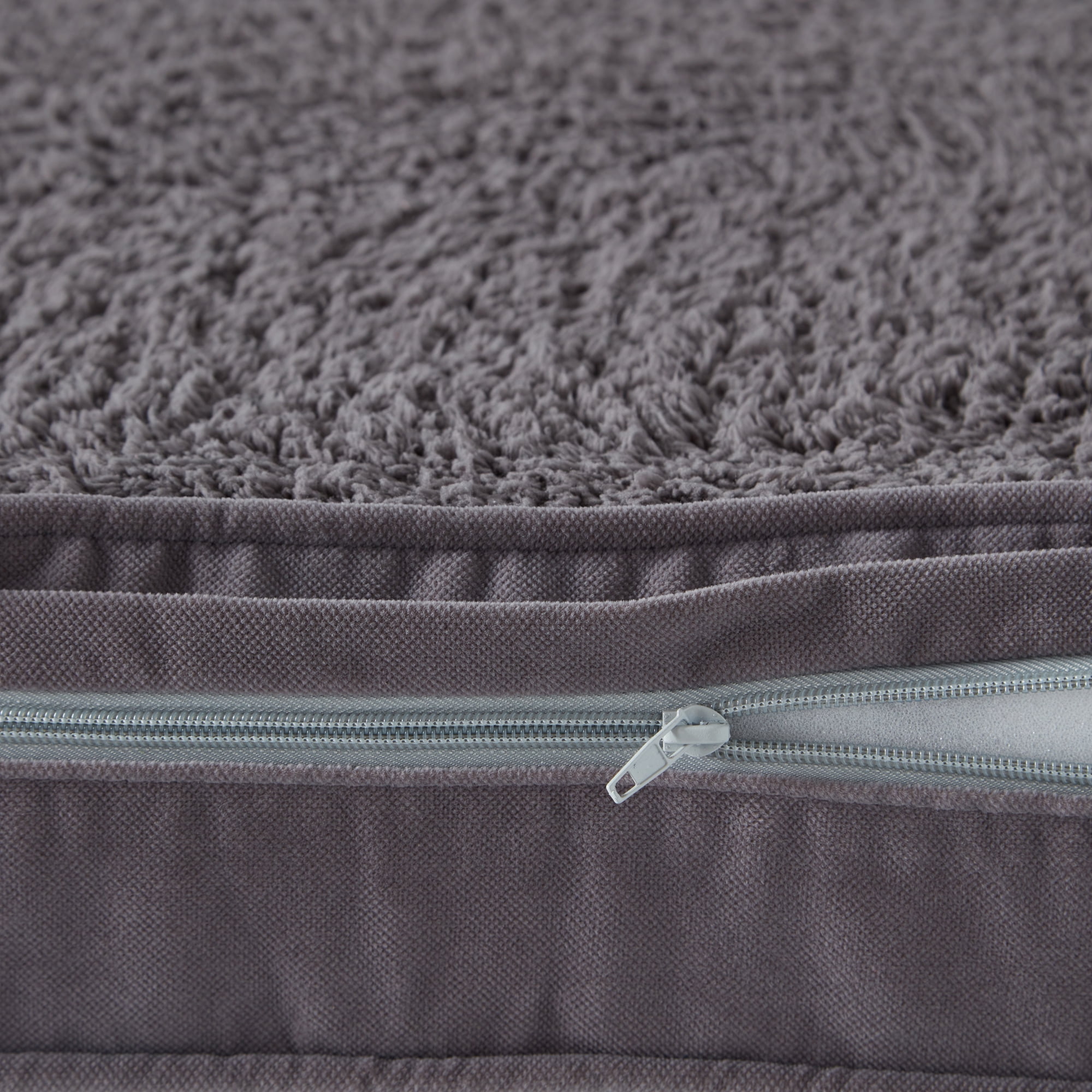 Happy Hounds Oscar Sherpa Orthopedic Dog Bed, Gray, Large (48 x 36 in.)