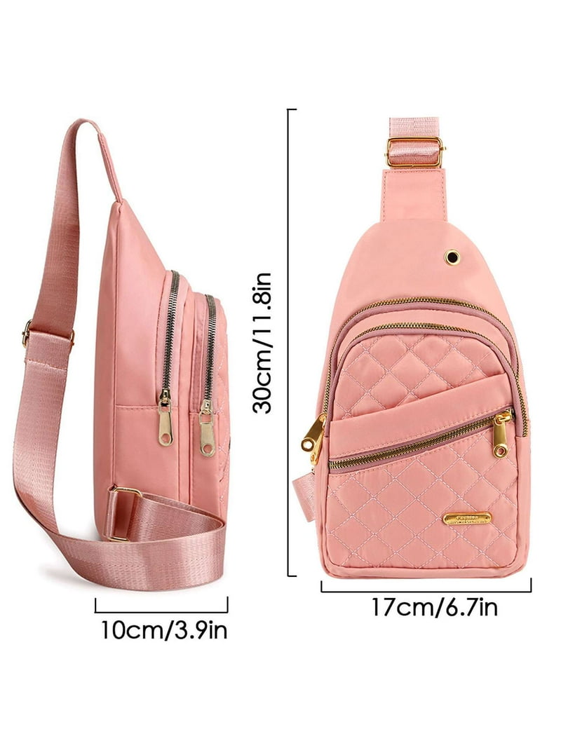 Deago Small Sling Bag for Women Nylon Waterproof Chest Bag  display picture 2