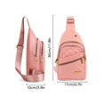 thumbnail image 3 of Deago Small Sling Bag for Women Nylon Waterproof Chest Bag Daypack Crossbody Backpack for Travel Sports Running Hiking (Red), 3 of 9