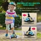 thumbnail image 2 of Monopatin Scooter para Niños de 2 a 5 Años Hurtle, 3 Ruedas con Luces LED, Mini Kickboard con Freno, Manillar Ajustable de 63 cm a 71 cm, Antideslizante, Patin del Diablo, Graffiti, 2 of 7