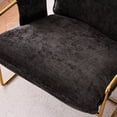 thumbnail image 4 of Dark Gray Upholstered Hanging Chair with Comfortable Seating / Ideal for Watching TV in Bedroom, 4 of 5