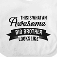 thumbnail image 4 of Inktastic This is What an Awesome Big Brother Looks Like Boys Baby Bib, 4 of 4