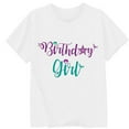 thumbnail image 3 of WOYY Toddler Girls Short Sleeve T-Shirt Birthday Letter Print Soft T Shirt, Sizes 4-5T, 3 of 3