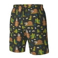 thumbnail image 5 of Naloa Funny Sloths In The Forest Men's Beach Shorts, Surfing shorts, Swim trunks, Quick Dry Swim Trunks for Surfing Beach Fun - XX-Large, 5 of 9