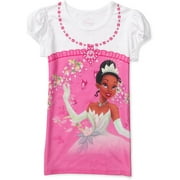 Disney - Girls' Princess and the Frog Sublimation Necklace Tee