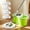 Green, variant on 360° Spin Mop and Bucket Set with Cleaning System 3pcs Reusable Microfiber Mop Heads for Floor Cleaning, Black