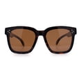 thumbnail image 5 of Womens Polarized Inset Lens Oversized Horn Rim Compact Fit Over Sunglasses Tortoise - Brown, 5 of 8