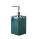 thumbnail image 1 of Dispensador de jabón de cerámica, dispensador de jabón de loción de forma cuadrada de 450 ml for encimera de cocina de baño, botella dispensadora de líquido de mano con bomba de plástico plateada, 1 of 5