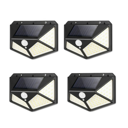 

Solar Lights Outdoor 100 Led Bright Sensor Lights Wall Waterproof Wireless Light Light Solar Motion IP65 Garden For Wall Street