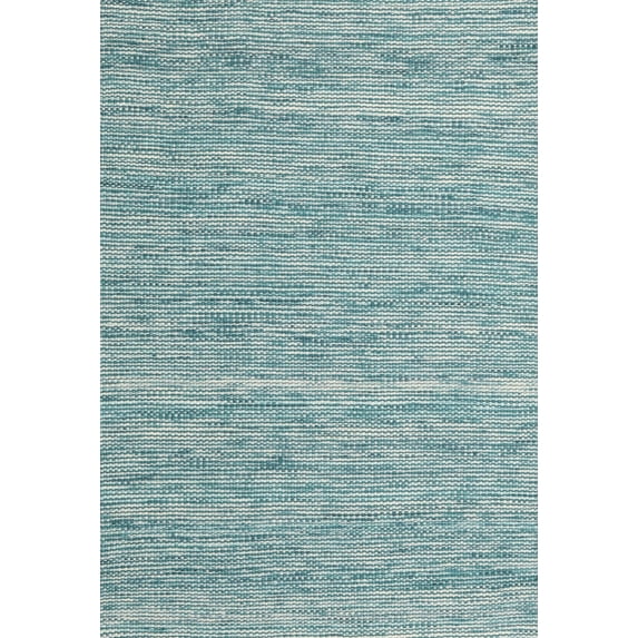 Ahgly Company Indoor Rectangle Contemporary Light Steel Blue Abstract Area Rugs, 2' x 5'