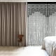 thumbnail image 4 of Cortina de borlas de partición - Blanco, 100 cm x 200 cm Cortinas con cenefa semitransparentes para decoración del hogar Sala de Estar, Dormitorio Cortinas Bordadas, 4 of 5