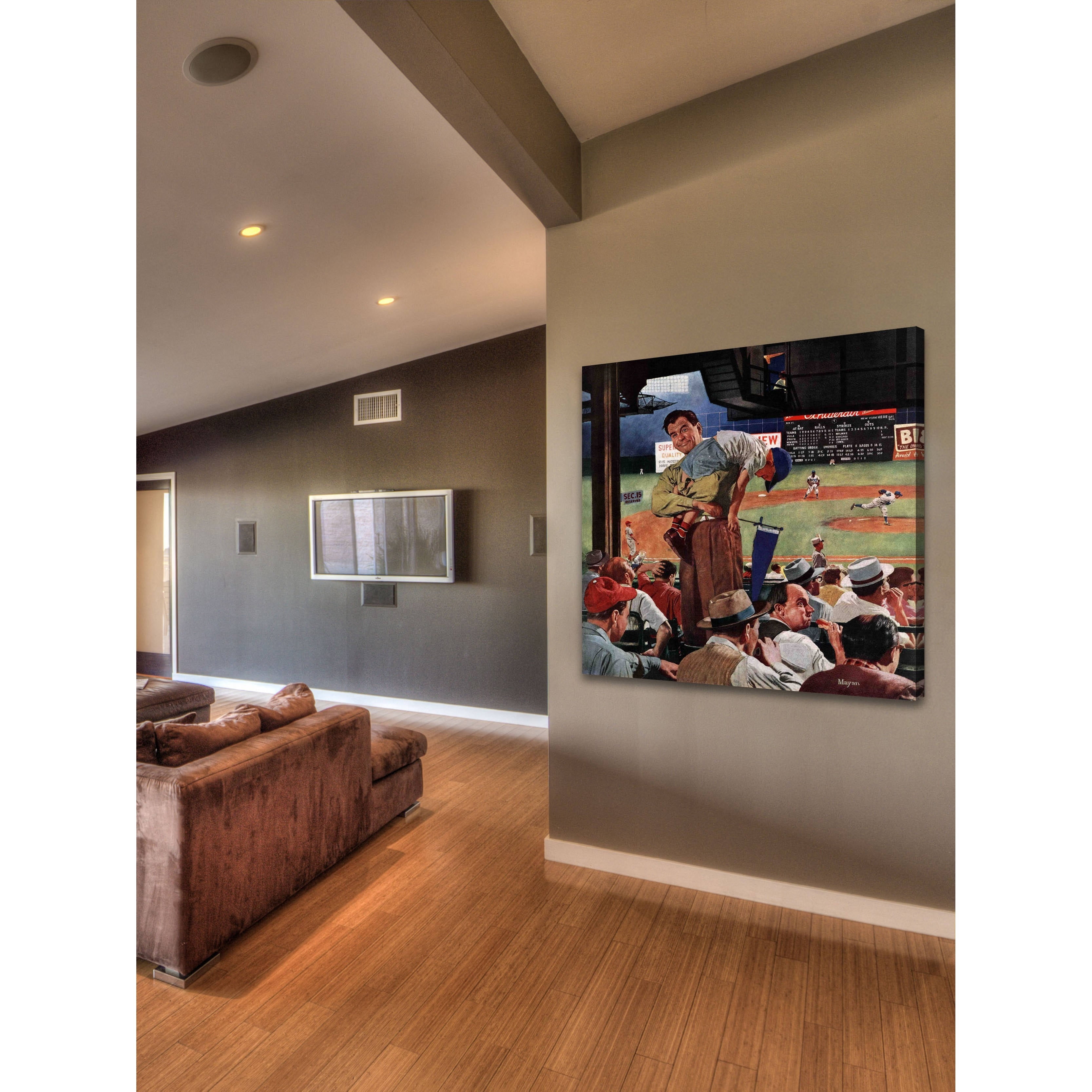 Marmont Hill Sleepy Inning by Earl Mayan Painting Print on Canvas