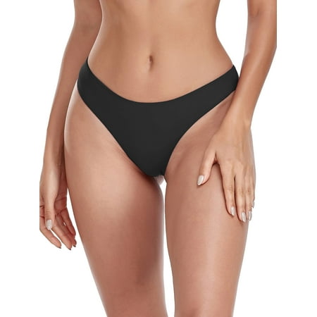Ocean Blues Women s Cheeky Brazilian Cut Bikini Bottom Seamless Low Rise Bathing Suit Swim Bottom