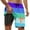 Z01-Dark Purple, variant on YAYUBA Mens Small Swim Trunks Short 2 In 1 with Compression Liner Quick Dry Breathable Gradient Swim Shorts Men Stretchy Upf Multi Pockets Summer Beach Bathing Suit Beach Board Shorts