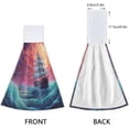 thumbnail image 4 of Ship in Ocean Kitchen Towels, 2PCS Super Soft Absorbent Hanging Hang Towels or Dishcloths, Bathroom Hand Towels 12x17Inches Wash cloth, 4 of 7