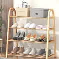 thumbnail image 5 of Shoe Rack - Stainless Steel Shoe Organizer, Sturdy Shoe Rack for Closet and Front Door Entrance, Free Standing Shoe Shelf, Closet Organizers and Storage, Gold Deals of the Day Clearance, 5 of 7