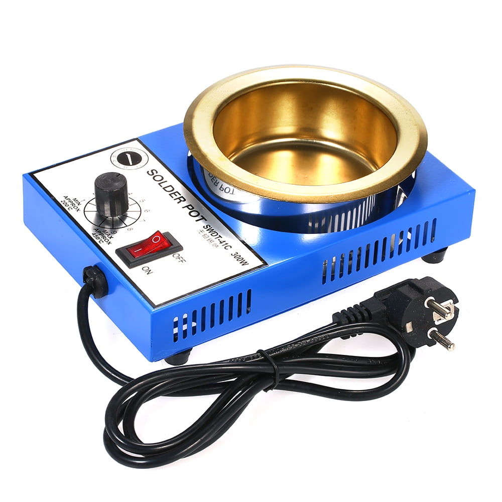 300W 100mm 1200g Mini Free Soldering Pot Titanium Coating Stainless