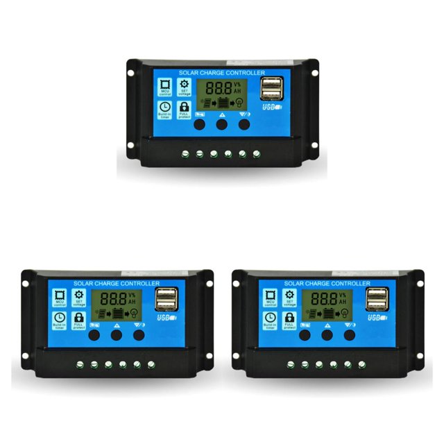 Seitruly Controlador solar Tamaño compacto Regulador de carga Panel de configuración inteligente ajustable Controladores de carga Dispositivo de control Type1 NO1