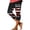Black, variant on Women's 250th Anniversary Patriotic Tights 4th of July Fashion Mid Waist Pants Elastic Summer Vacation Capris Leggings