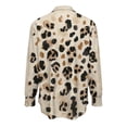 thumbnail image 2 of TaTaai Womens Fashion Print Long Sleeve Shirt Round Neck Casual Polyester Blouse Lightweight Soft Tops Asian Fit Small Gift, 2 of 5